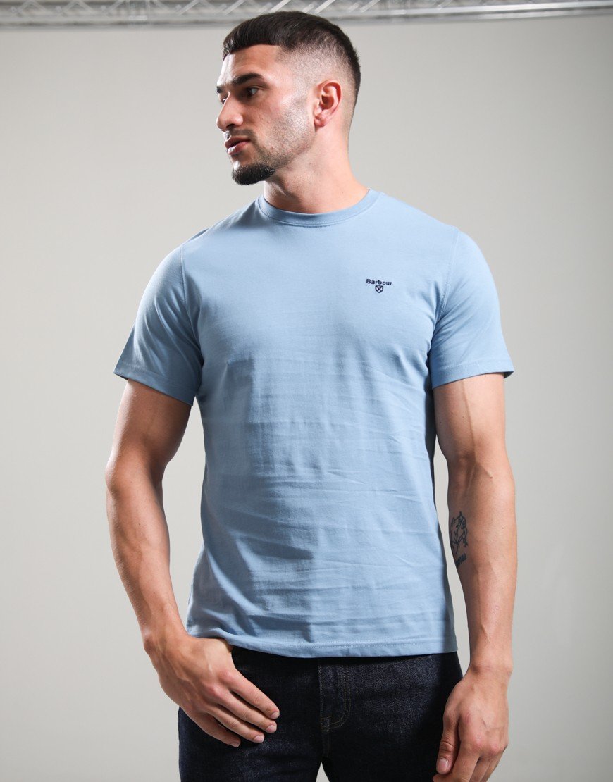 Barbour Essential Sports T-Shirt Tarn Blue
