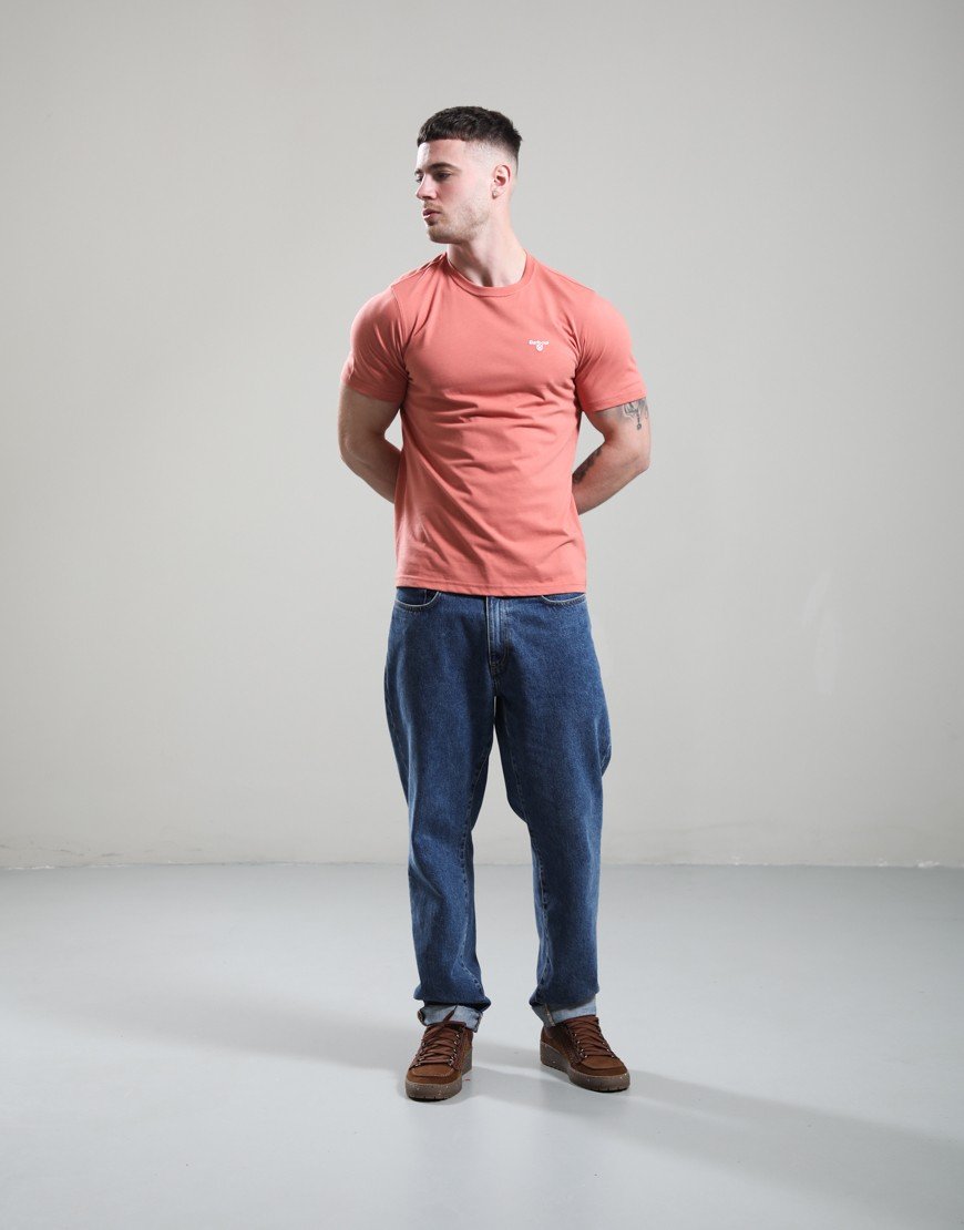 Barbour Essential Sports T-Shirt Pink Clay