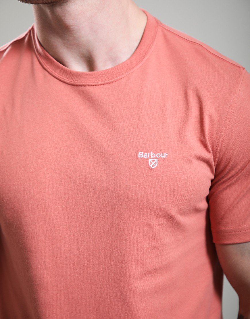 Barbour Essential Sports T-Shirt Pink Clay