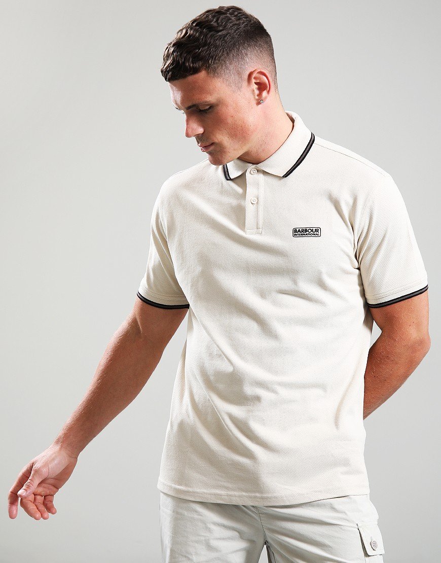 Barbour International Evan Polo Shirt Grey