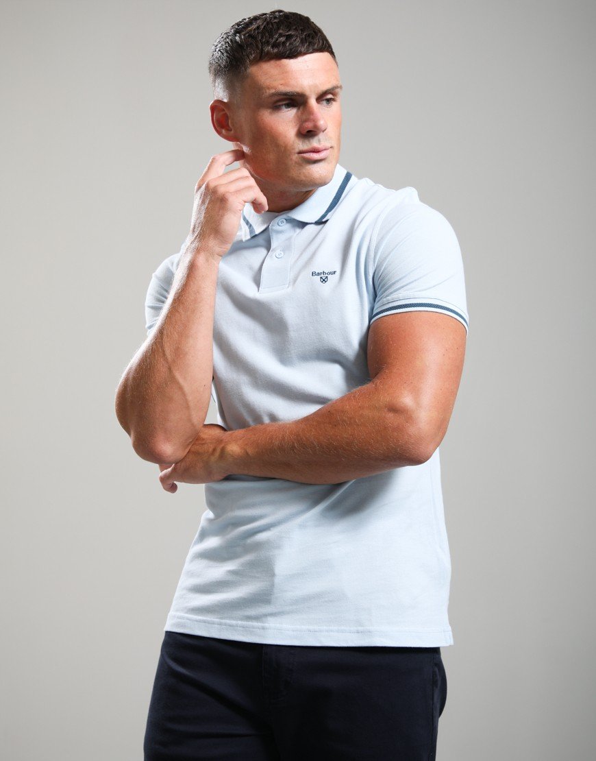 Barbour Ferrybridge Polo Shirt Ocean Sky