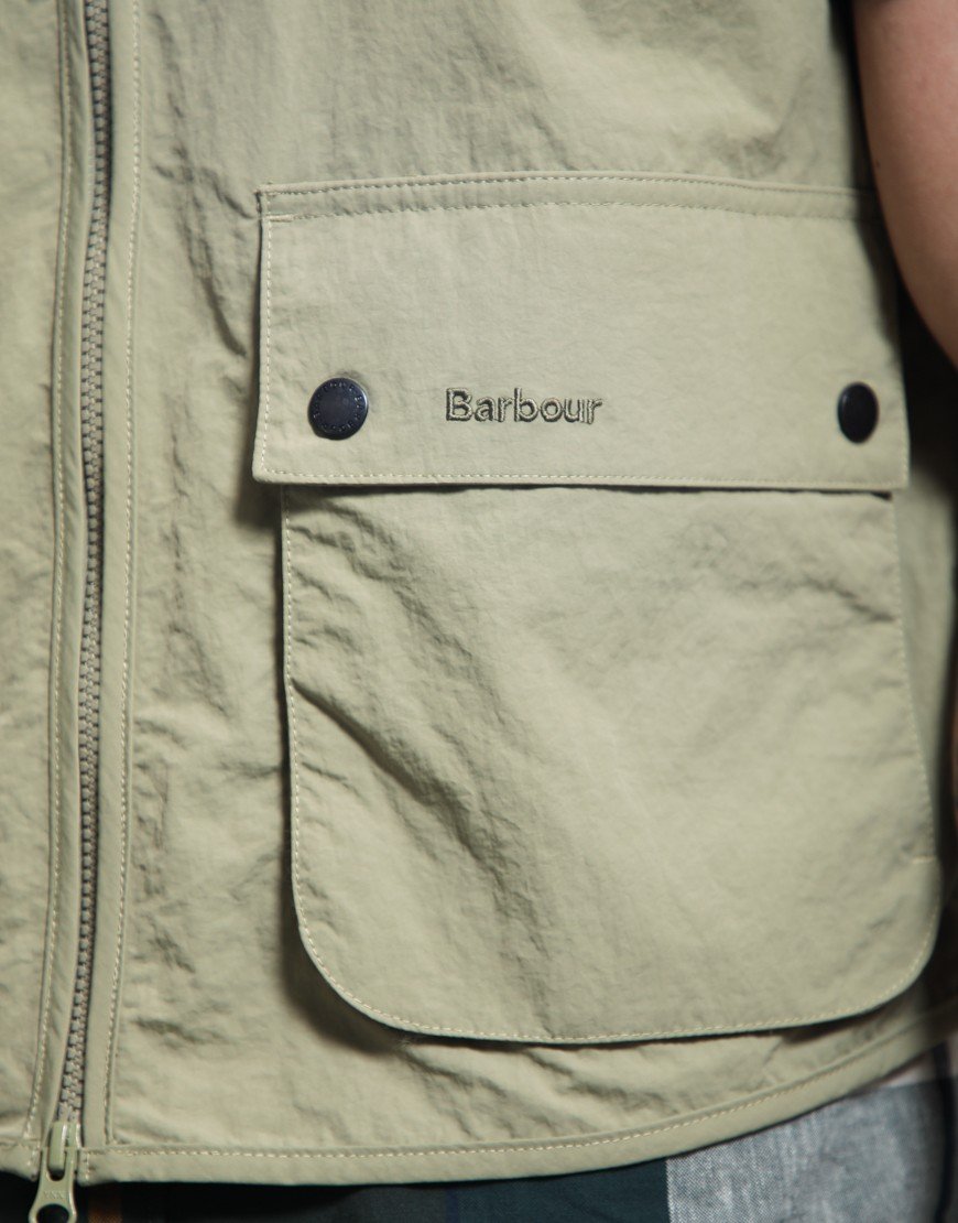 Barbour Festival Gilet Bleached Olive