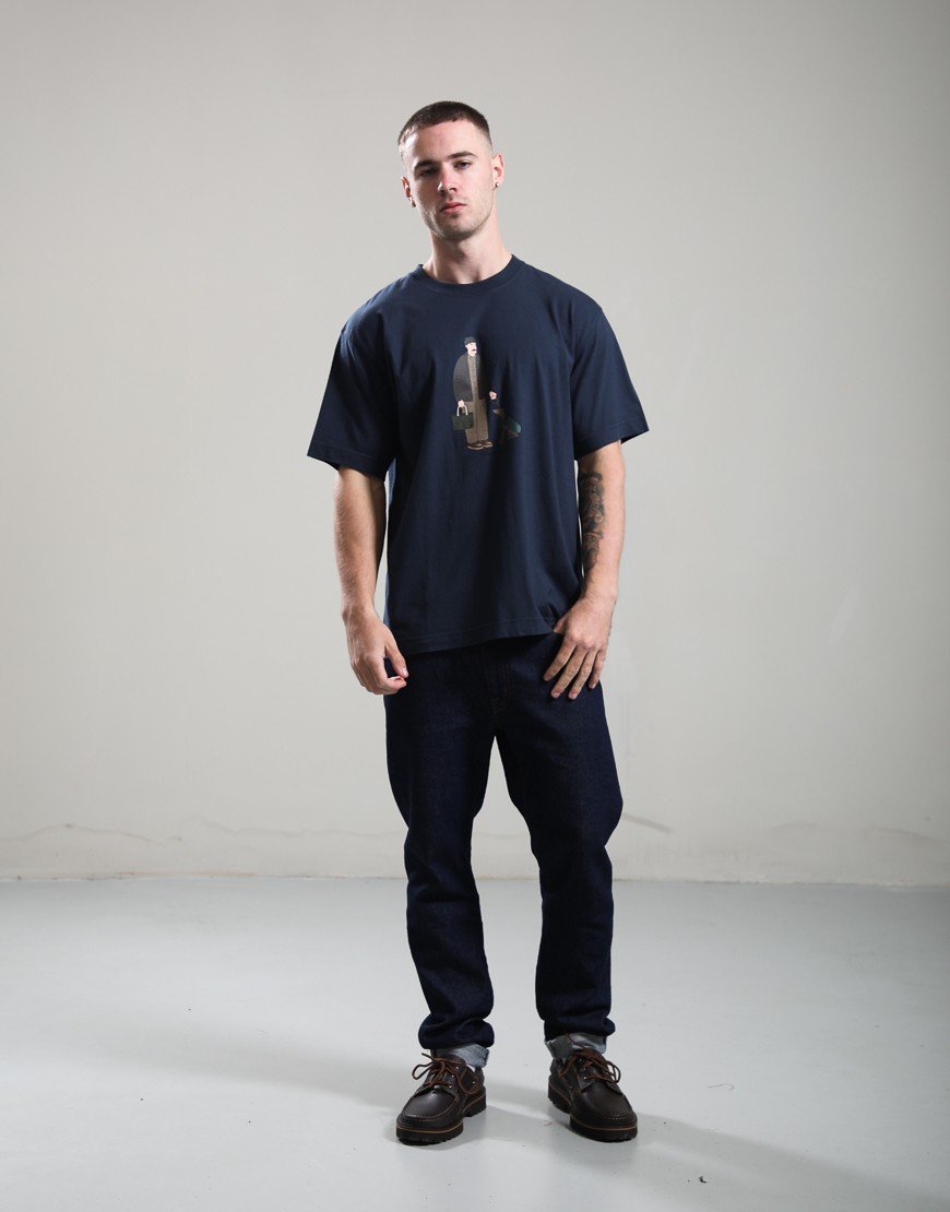Barbour Fordyce Graphic T-Shirt Navy