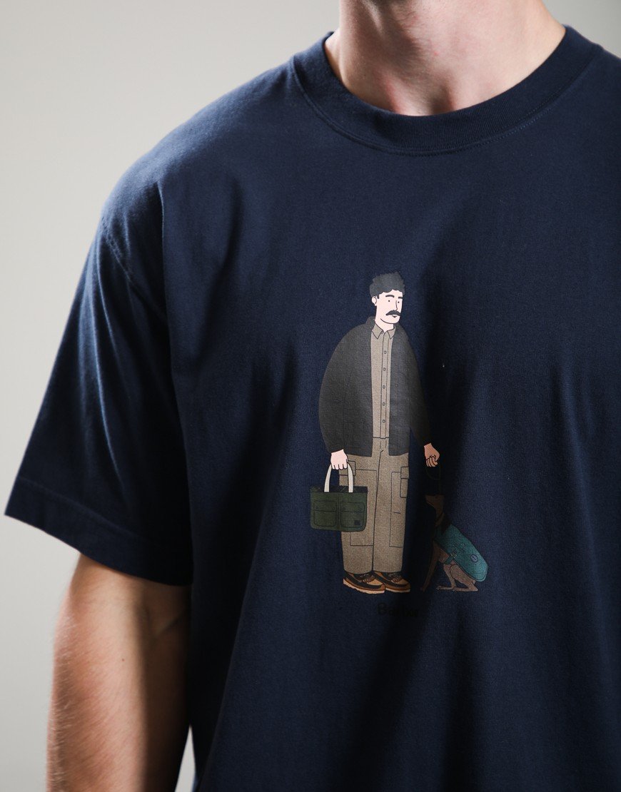 Barbour Fordyce Graphic T-Shirt Navy