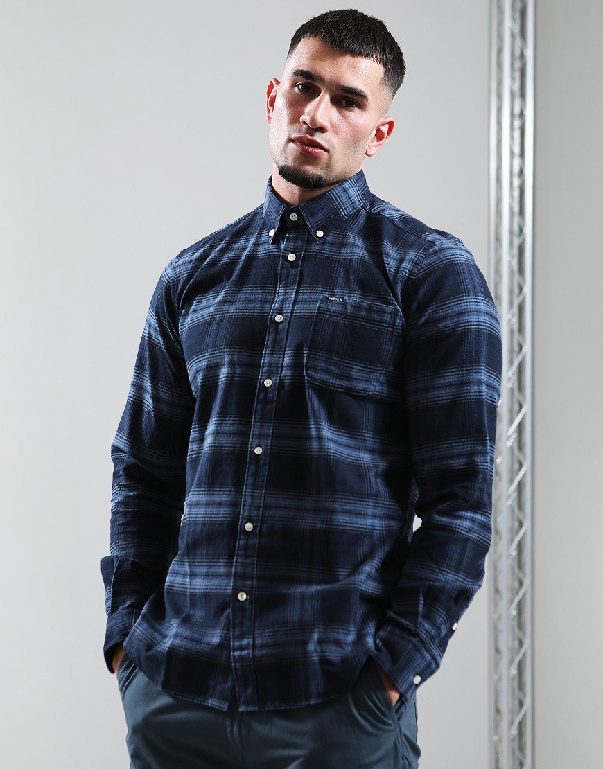 Barbour Forestfield Long Sleeve Shirt Navy