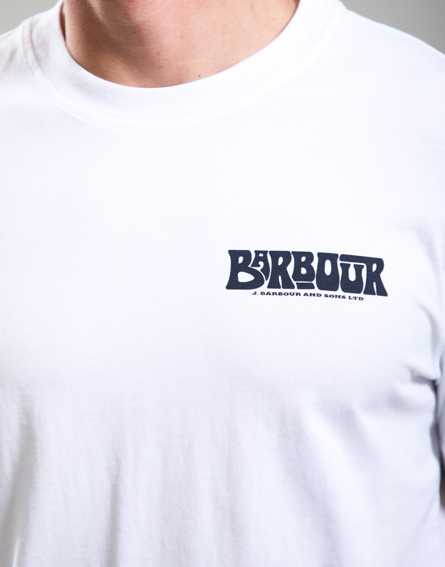 Barbour Frome Relaxed Graphic T-Shirt White