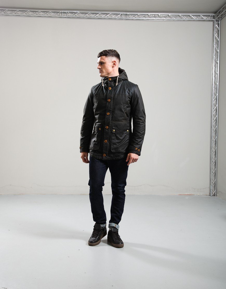 Barbour Game Waxed Parka Olive