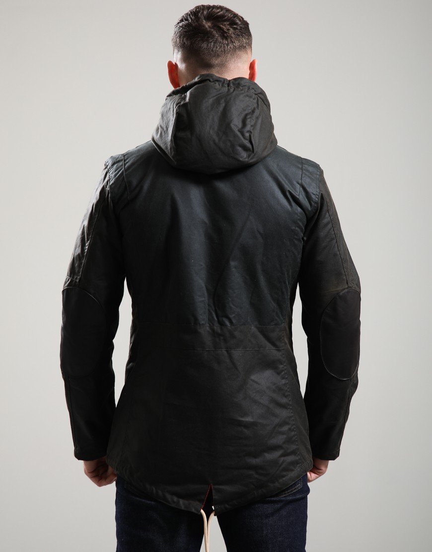 Barbour Game Waxed Parka Olive