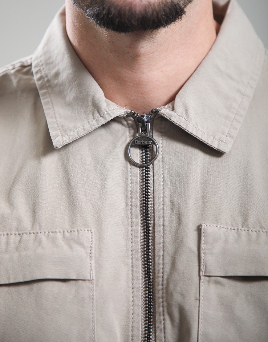 Barbour Glendale Overshirt Concrete