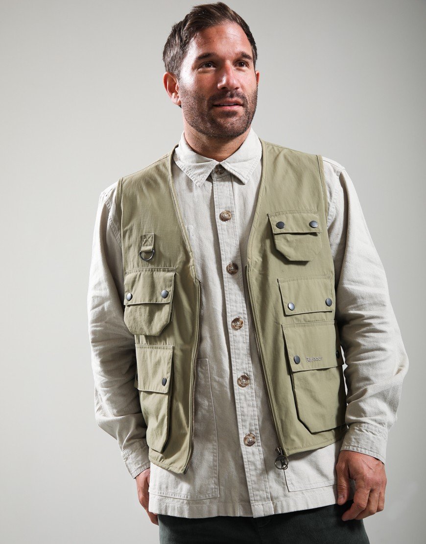 Barbour GRS Utility Vest British Khaki