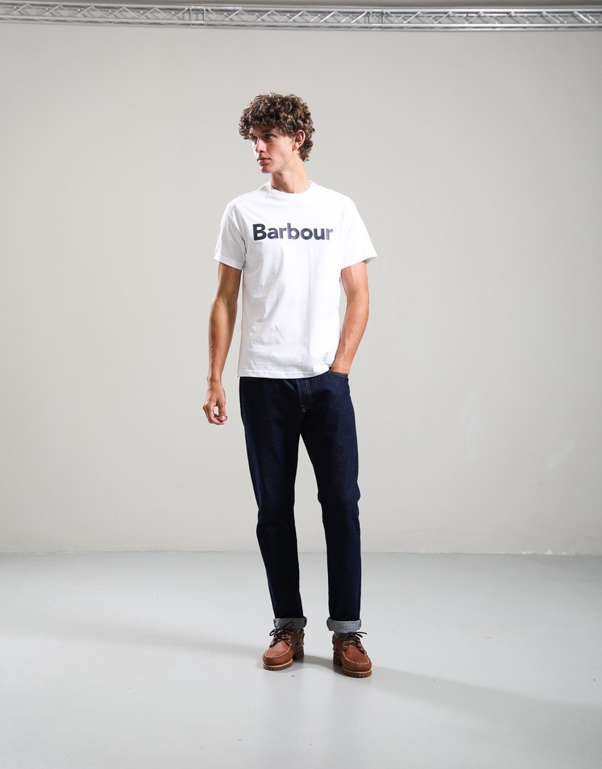 Barbour Halstow Logo Tailored T-Shirt White