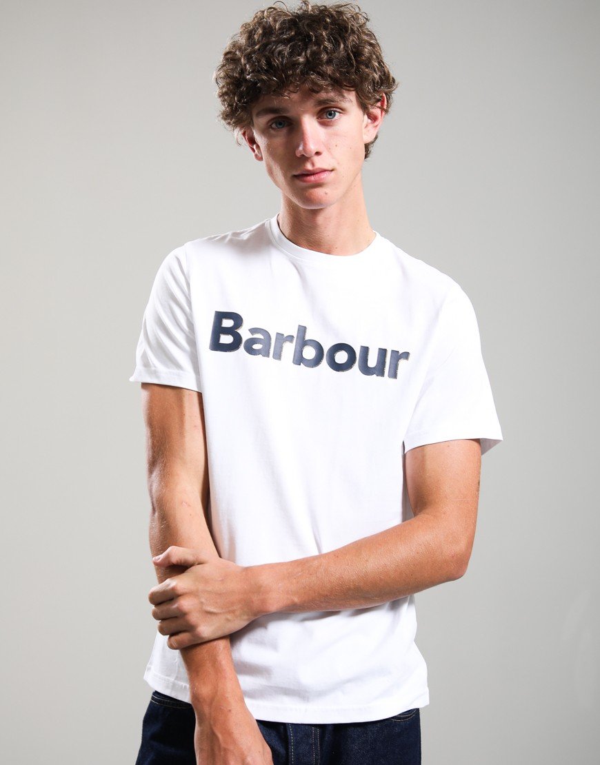 Barbour Halstow Logo Tailored T-Shirt White