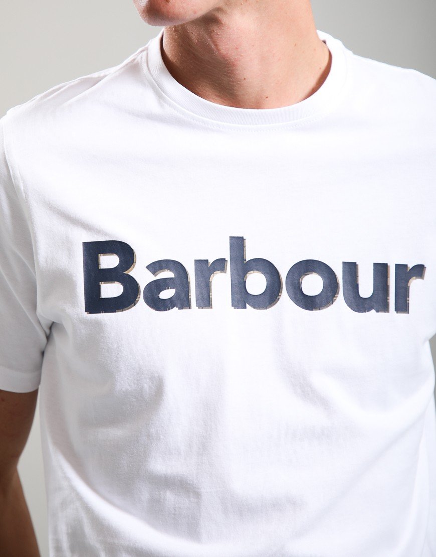 Barbour Halstow Logo Tailored T-Shirt White