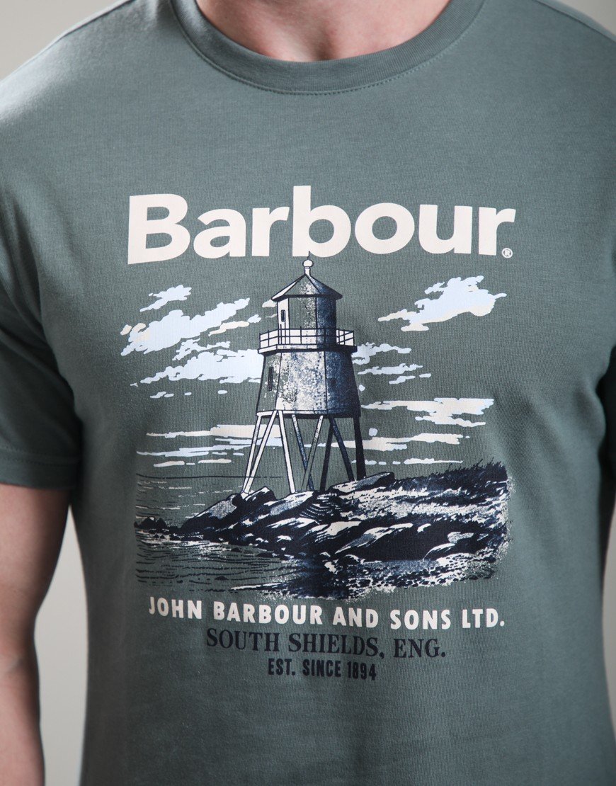 Barbour Harbourside Graphic T-Shirt Vintage