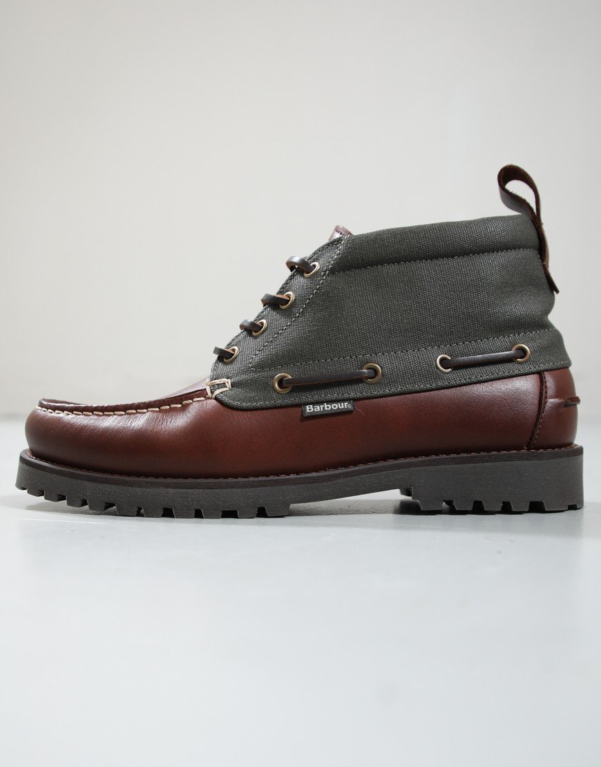 Barbour Harle Mid Chukka Boot Mahogany/Olive