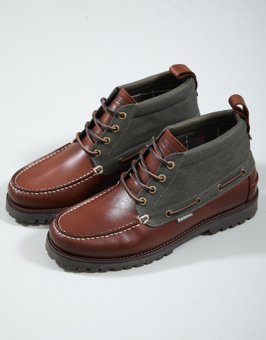 Barbour Harle Mid Chukka Boot Mahogany/Olive