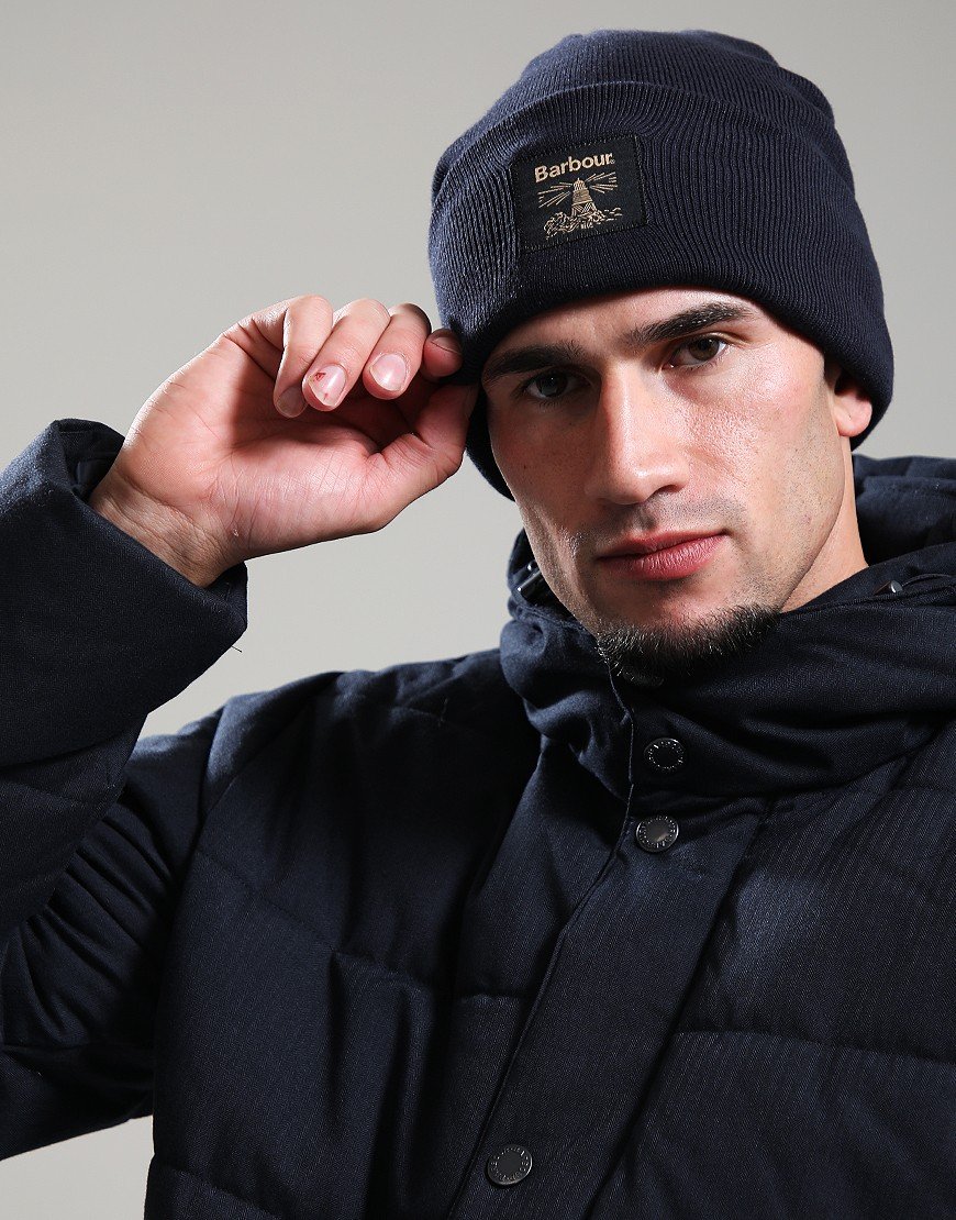 Barbour Harton Beanie Dark Navy