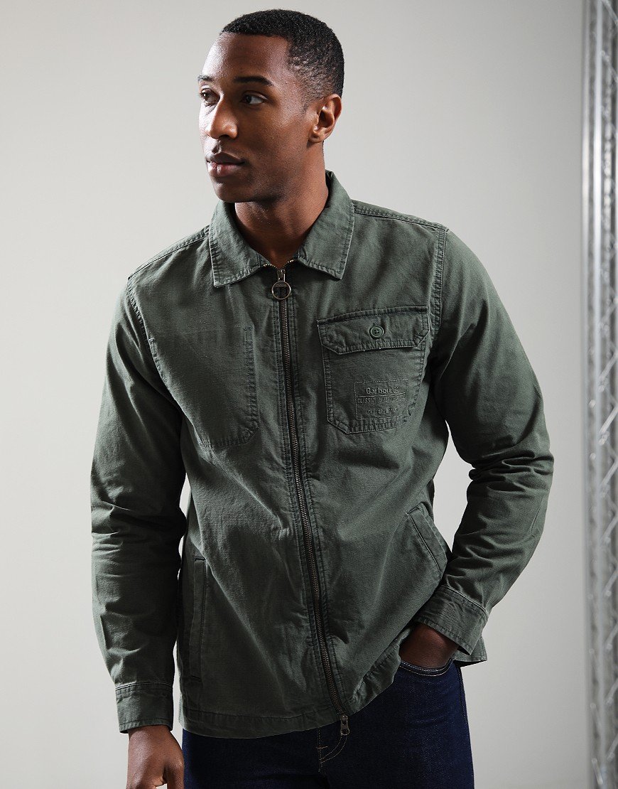 Barbour Harton Overshirt Thyme