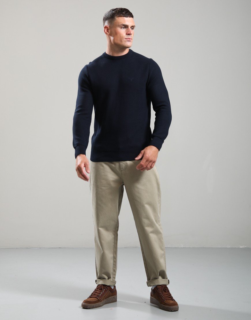 Barbour Honeycomb Crew Sweat Navy