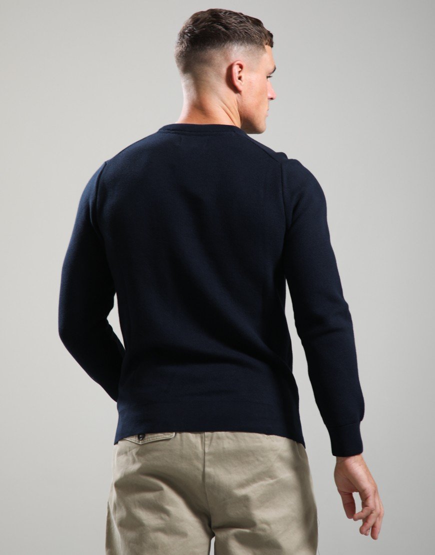 Barbour Honeycomb Crew Sweat Navy