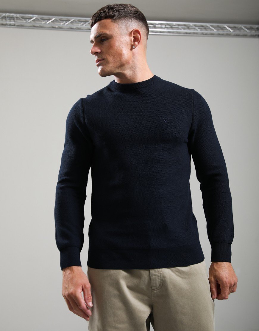 Barbour Honeycomb Crew Sweat Navy