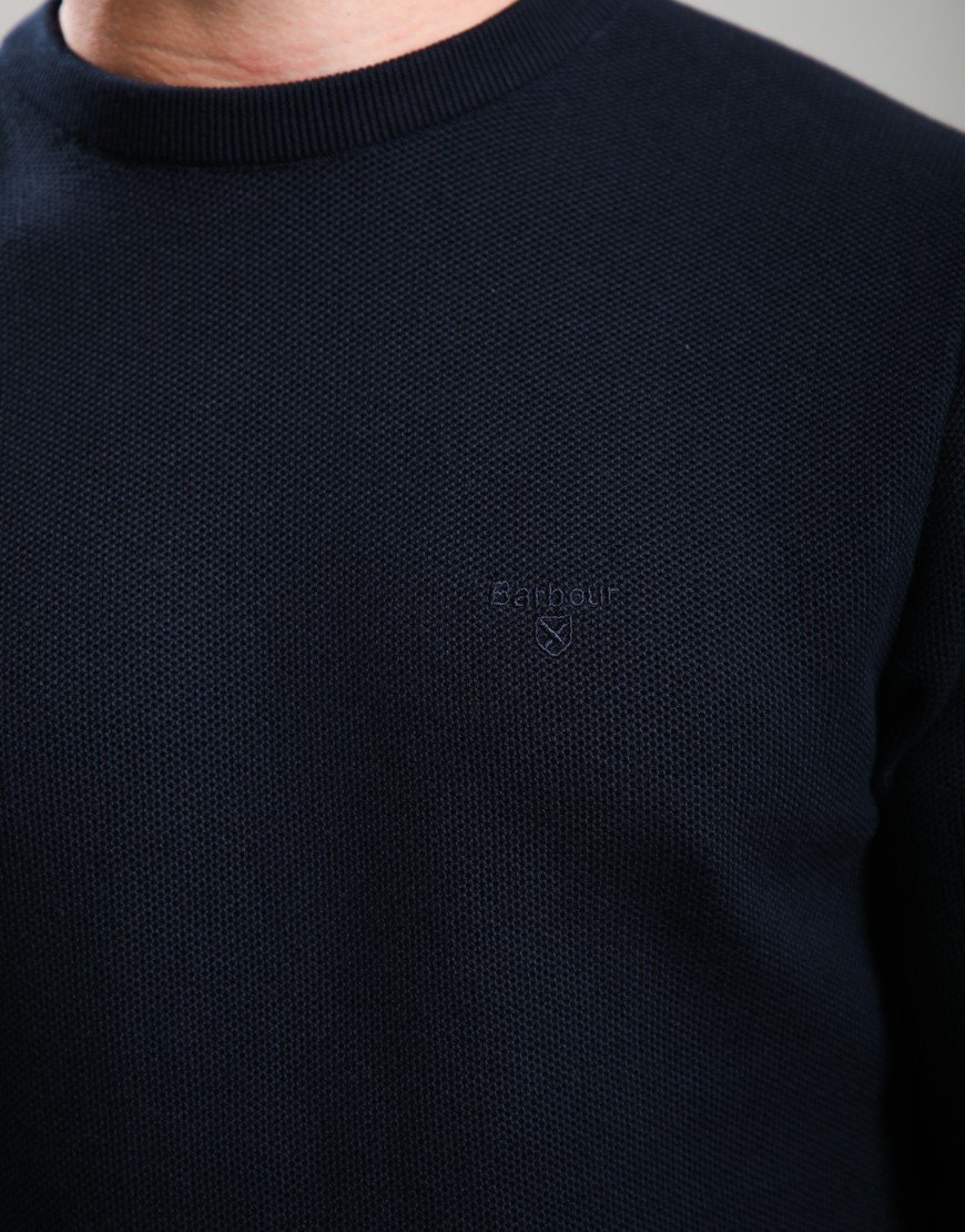 Barbour Honeycomb Crew Sweat Navy