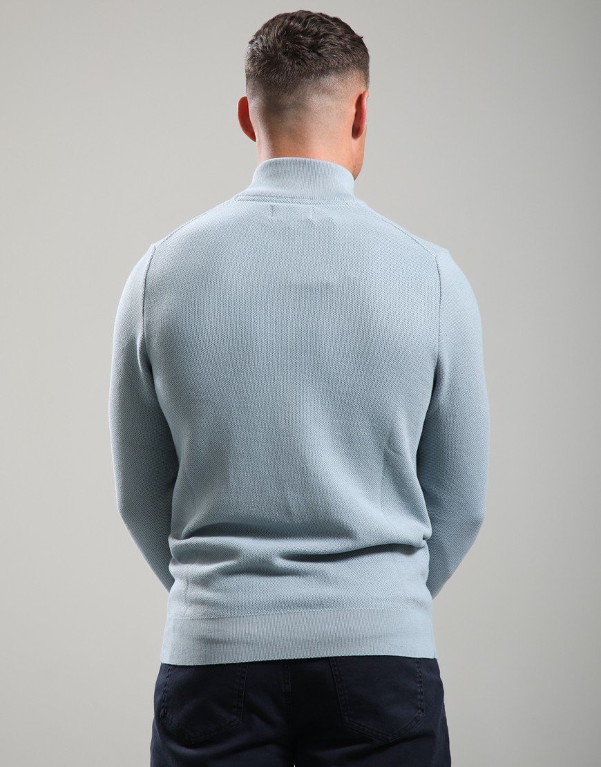 Barbour Honeycomb Half Zip Sweat Slate