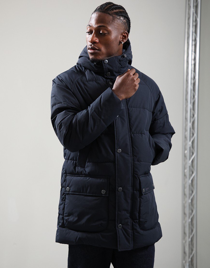 Barbour Hooded Bedale Jacket Dark Navy