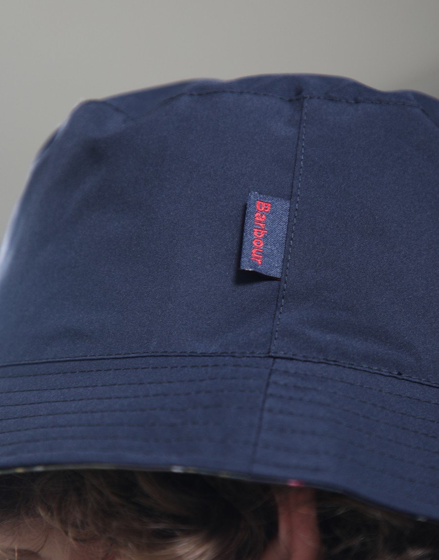 Barbour Hutton Reversible Bucket Hat Navy