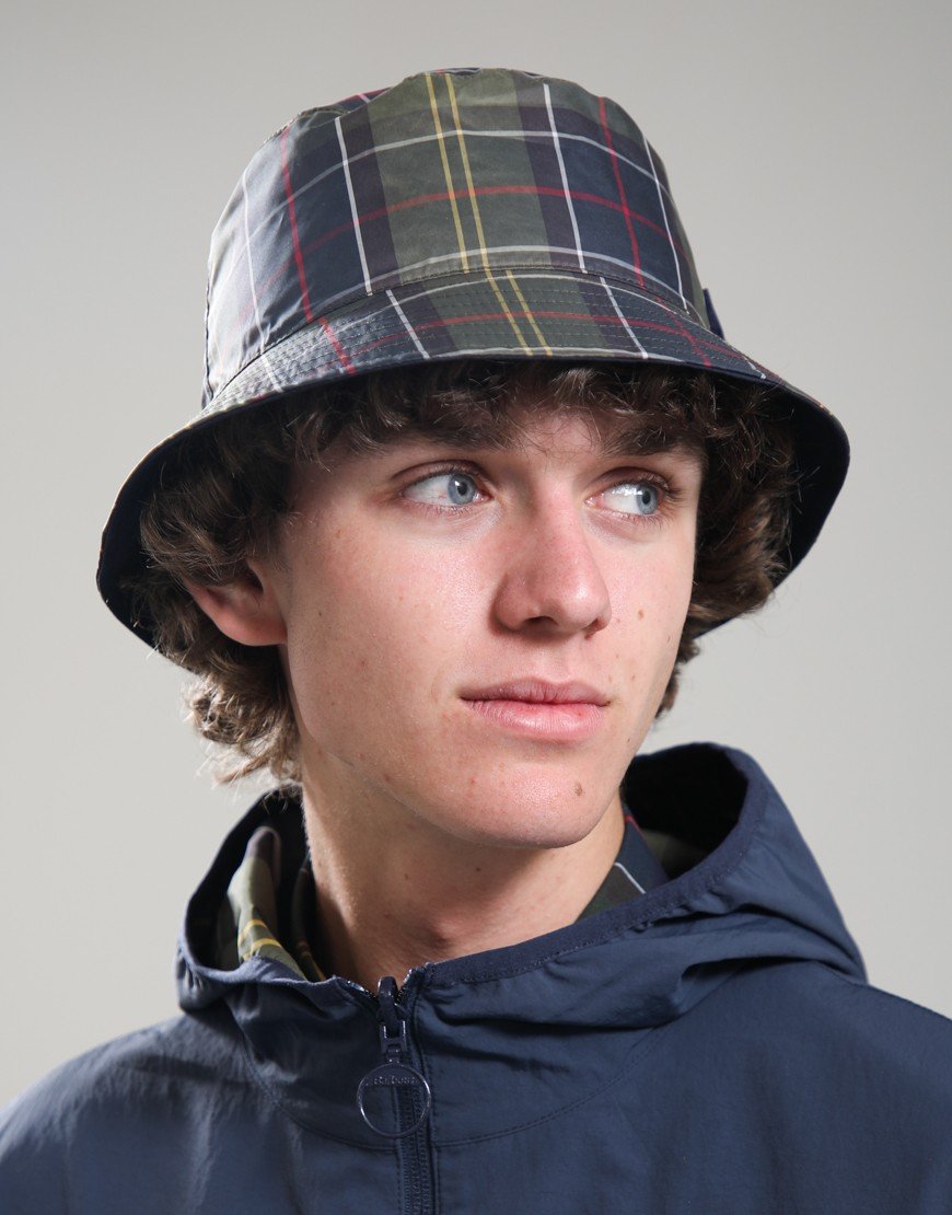 Barbour Hutton Reversible Bucket Hat Navy