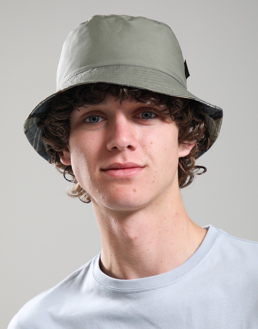 Barbour Hutton Reversible Bucket Hat Highland Loch Tartan/Seagreen