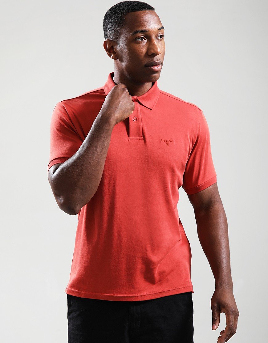 Barbour Hylton Polo Shirt Red Spice