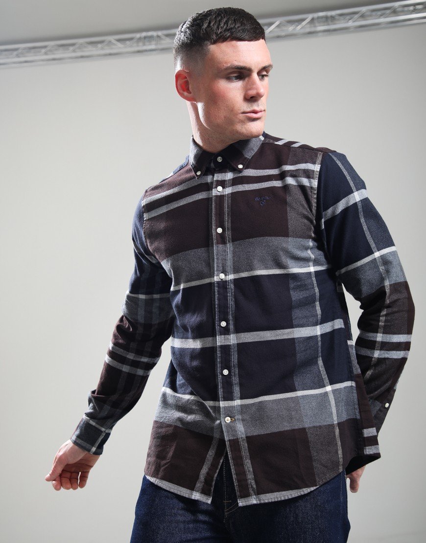 Barbour Iceloch Long Sleeve Shirt Midnight Oak Tartan