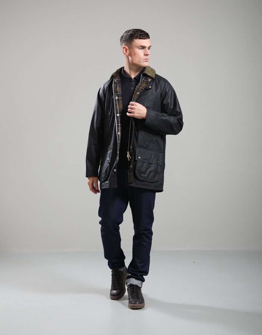 Barbour Icons Beaufort Wax Jacket Navy