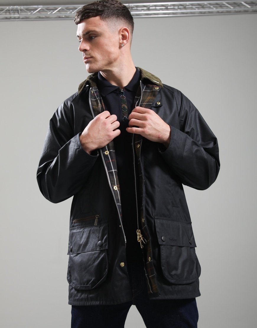 Barbour Icons Beaufort Wax Jacket Navy