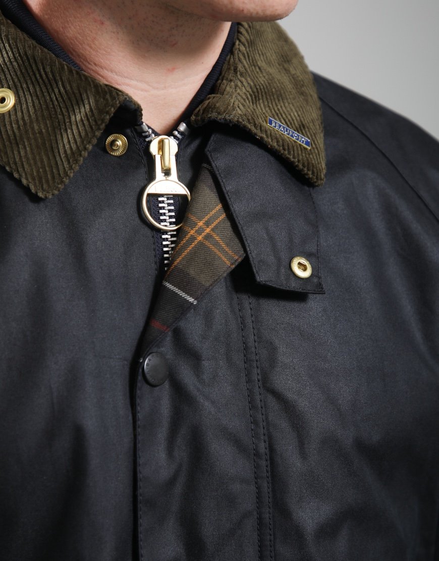 Barbour Icons Beaufort Wax Jacket Navy