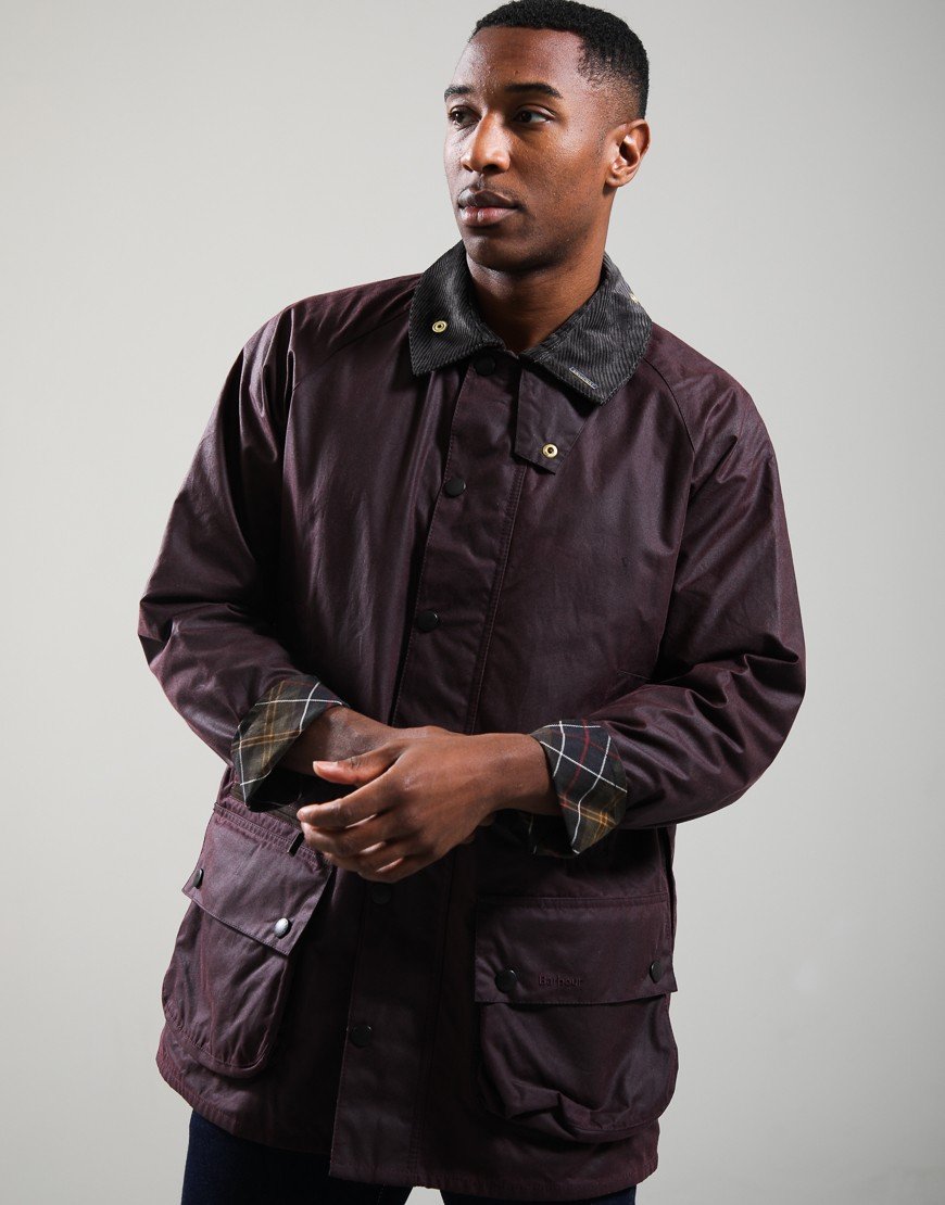 Barbour Icons Beaufort Wax Jacket Bordeaux