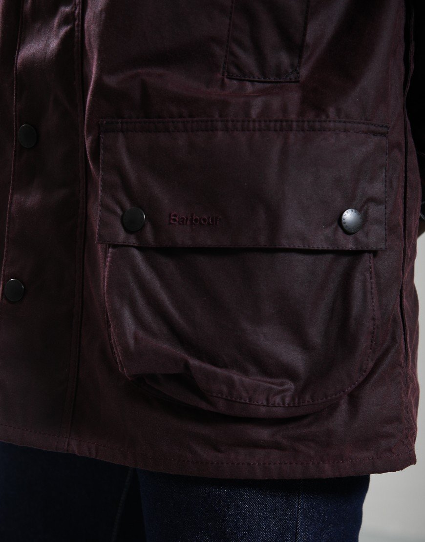 Barbour Icons Beaufort Wax Jacket Bordeaux