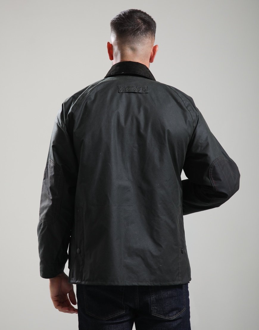 Barbour Icons Patch Bedale Wax Jacket Sage