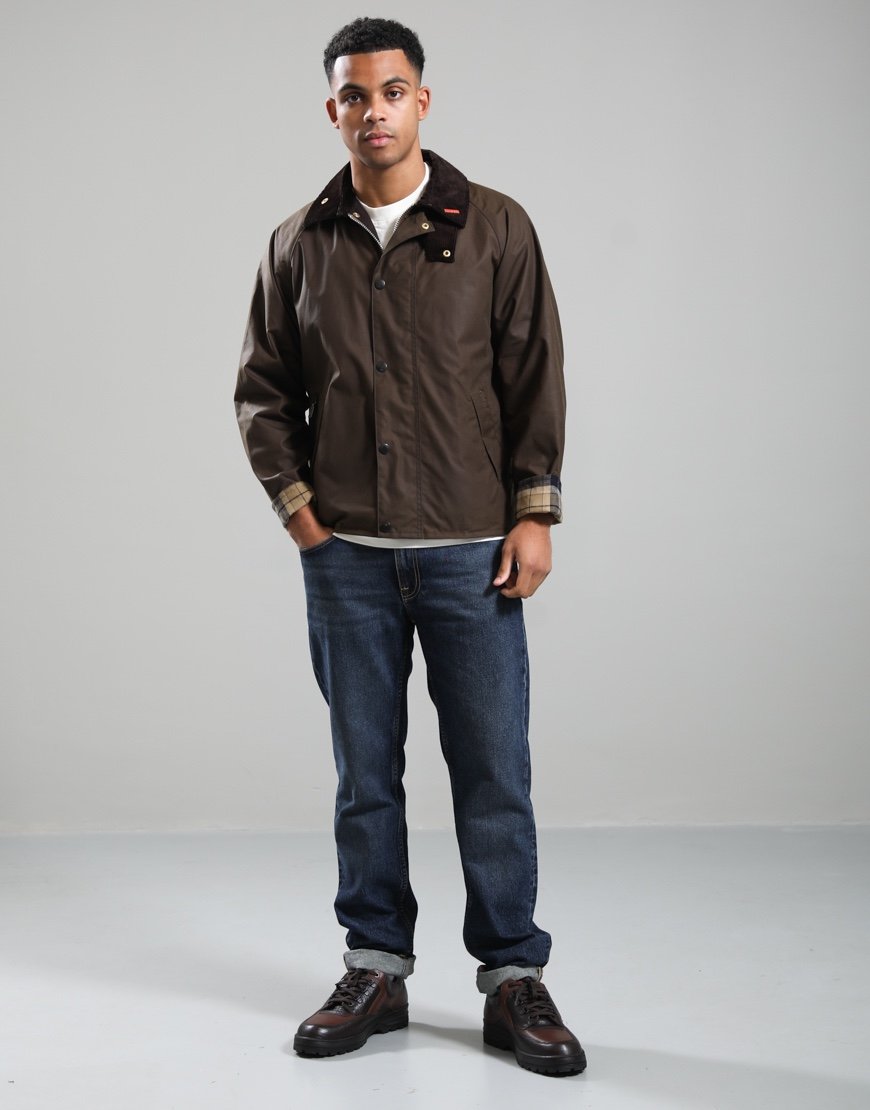 Barbour Icons Transport Wax Jacket Brown