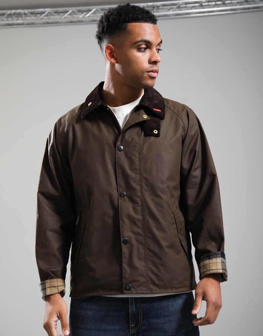 Barbour Icons Transport Wax Jacket Brown
