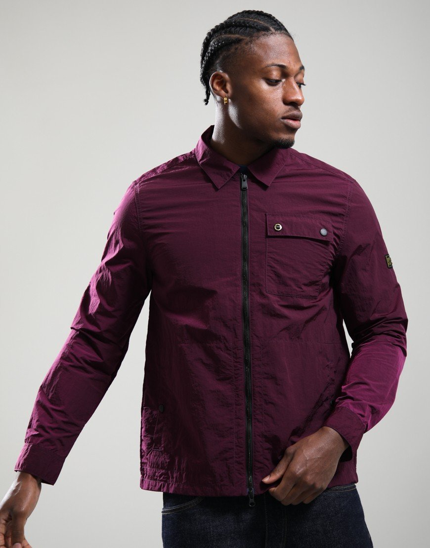 Barbour International Inline Overshirt Potent Merlot