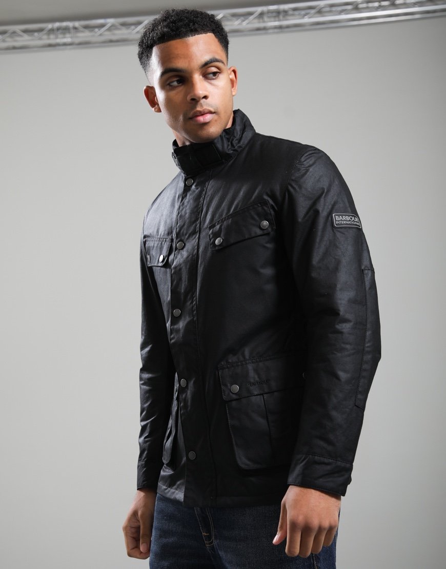 Barbour International Tourer Duke Wax Jacket Black