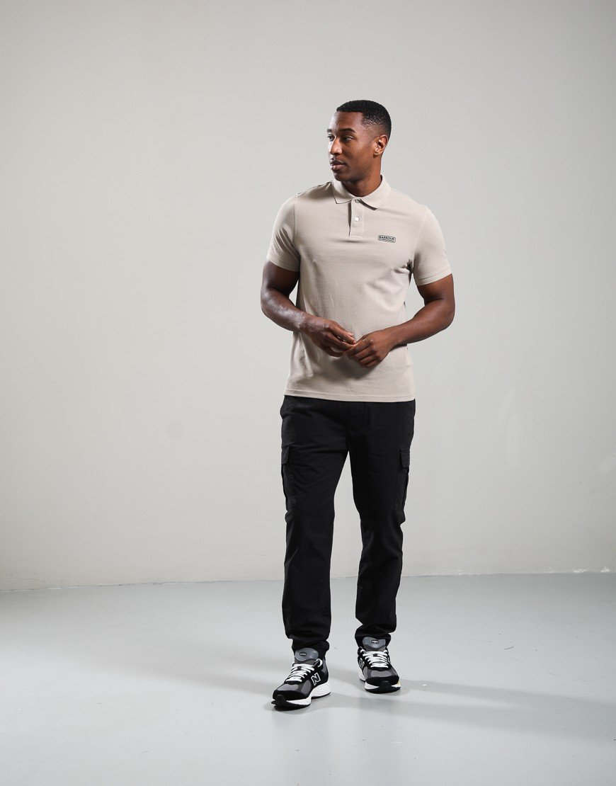 Barbour International Essential Polo Shirt Concrete
