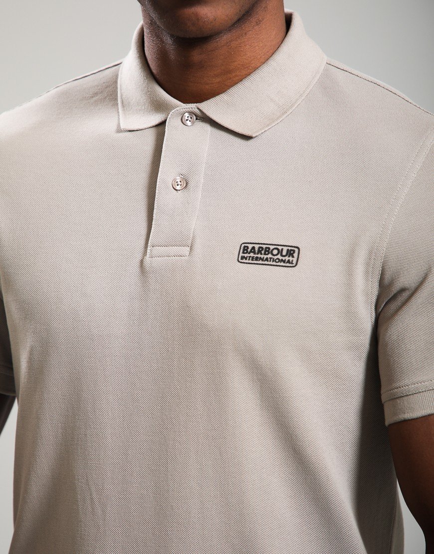 Barbour International Essential Polo Shirt Concrete
