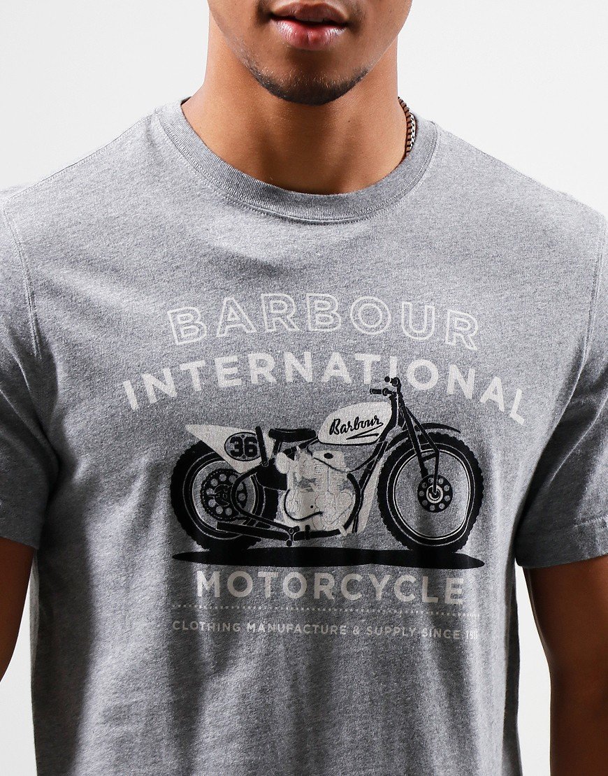 Barbour International Alter T-shirt Anthracite Terraces Menswear