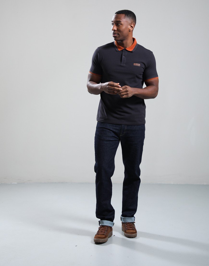 Barbour International Amped Polo Shirt Navy
