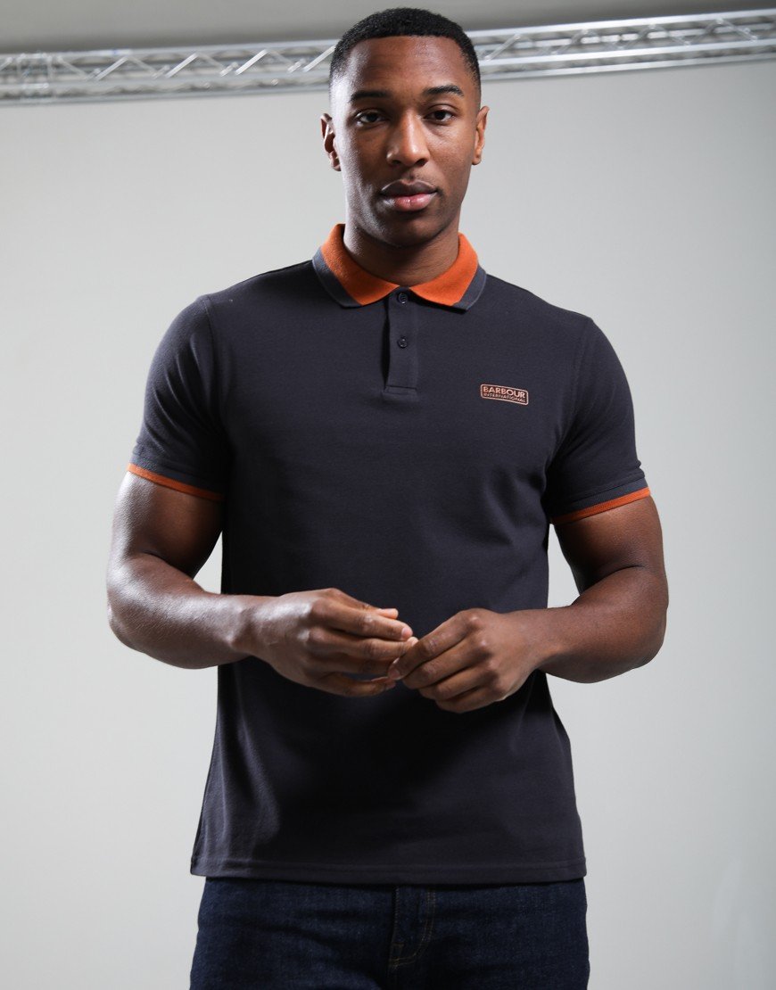 Barbour International Amped Polo Shirt Navy