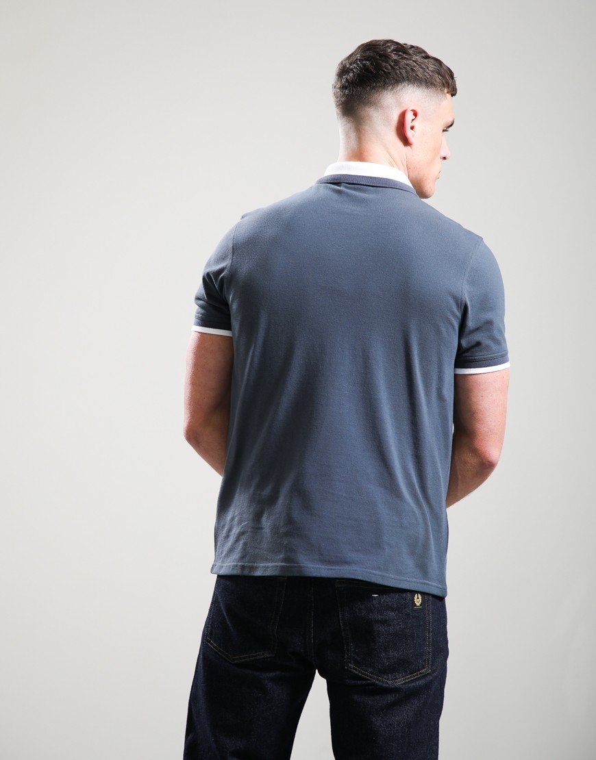 Barbour International Amped Polo Shirt Storm Grey