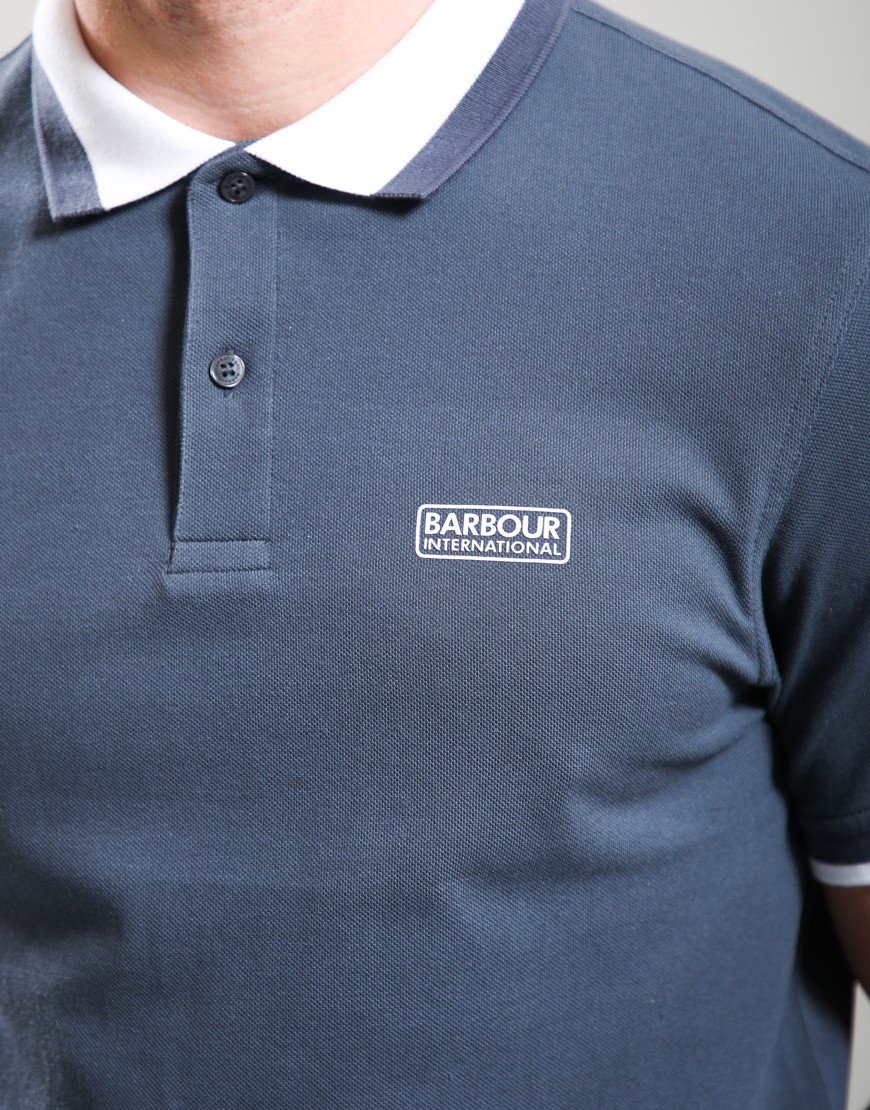 Barbour International Amped Polo Shirt Storm Grey